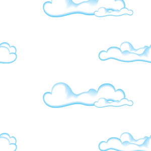 Cute Clouds Seamless Pattern
