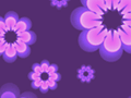 Shiny Purple Floral Pattern