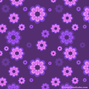 Shiny Purple Floral Pattern