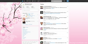 Cherry Blossom Twitter Background