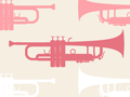 Music Pattern With Trumpet