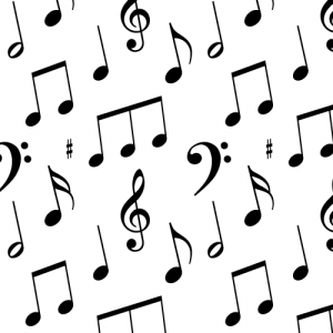 Musical Notes Seamless Pattern