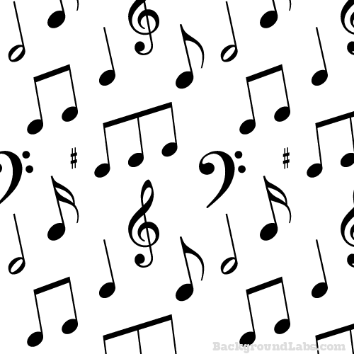 Musical Notes Seamless Pattern