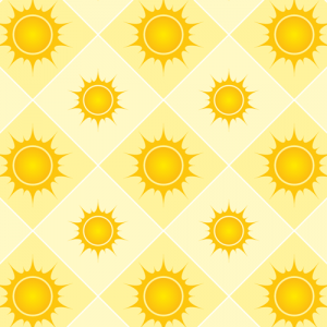 Seamless Pattern With Sun