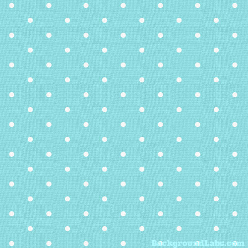 Turquoise Blue White Polka Dot