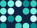 Turquoise Polka Dots Pattern