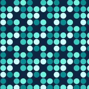 Turquoise Polka Dots Pattern