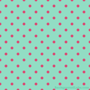 Pink and Mint Green Polka Dot