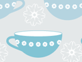 Seamless Pattern With Teacups