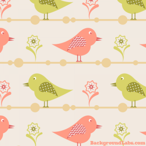 Cute Birds Seamless Pattern