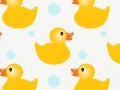 Rubber Duck Seamless Pattern