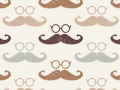 Hipster Glasses and Mustache