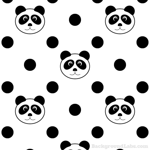 Panda Polka Dot