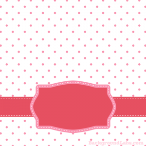 Pink Polka Dot With Frame
