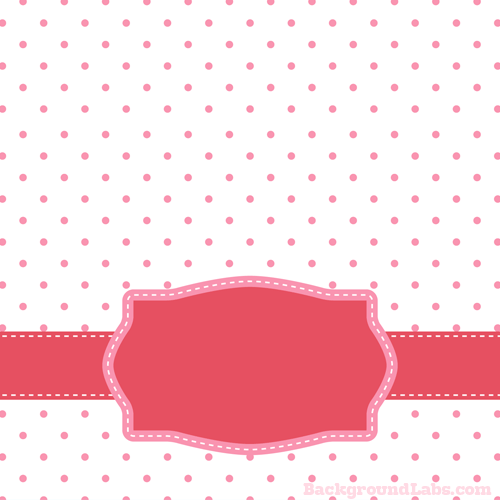 Pink Polka Dot With Frame